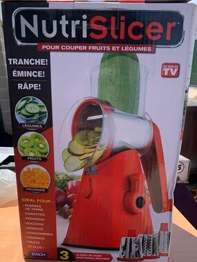 NutriSlicer Red Multi-Function Vegetable & Fruit Slicer